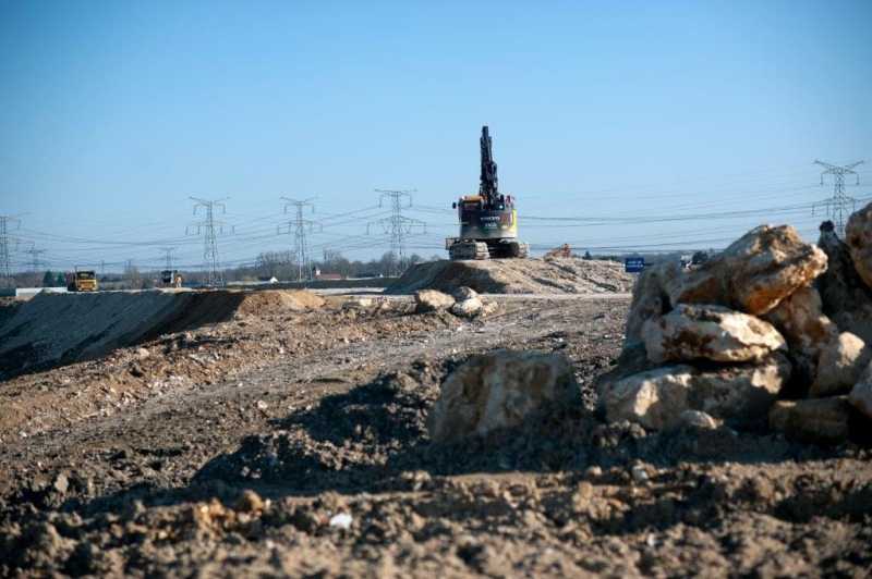 Travaux de terrassement Roissy-en-Brie mars 2021 ©Gil Fornet ECT