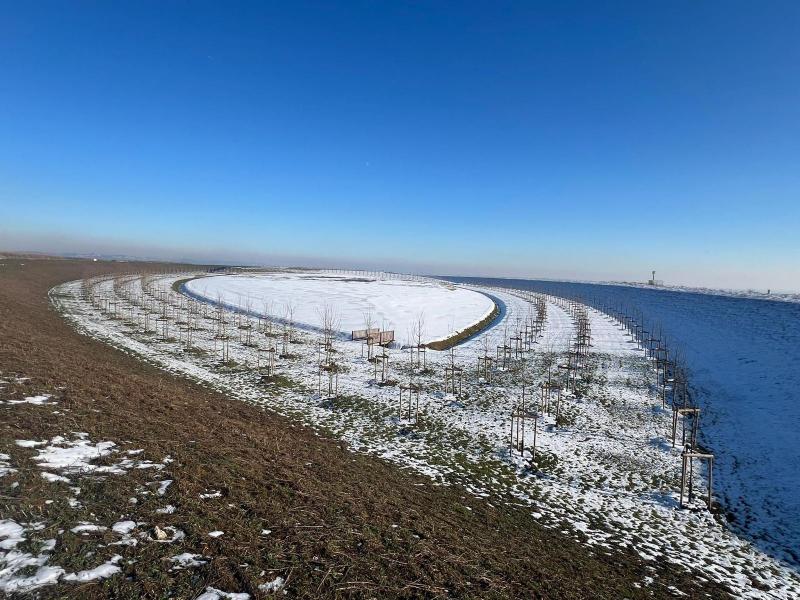 L' Oeil du Ciel, sous la neige