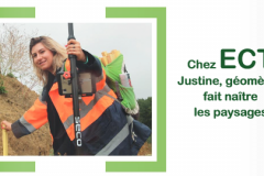 Octobre 2021- Chez ECT Justine géometre fait naitre les paysages