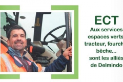 Decembre 2021 -ECT aux services espaces verts tracteurs fourche beche sont les allies de Delmindo