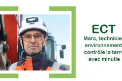 Novembre 2021 - ECT Marc, technicien environnment contrôle la terre avec minutie