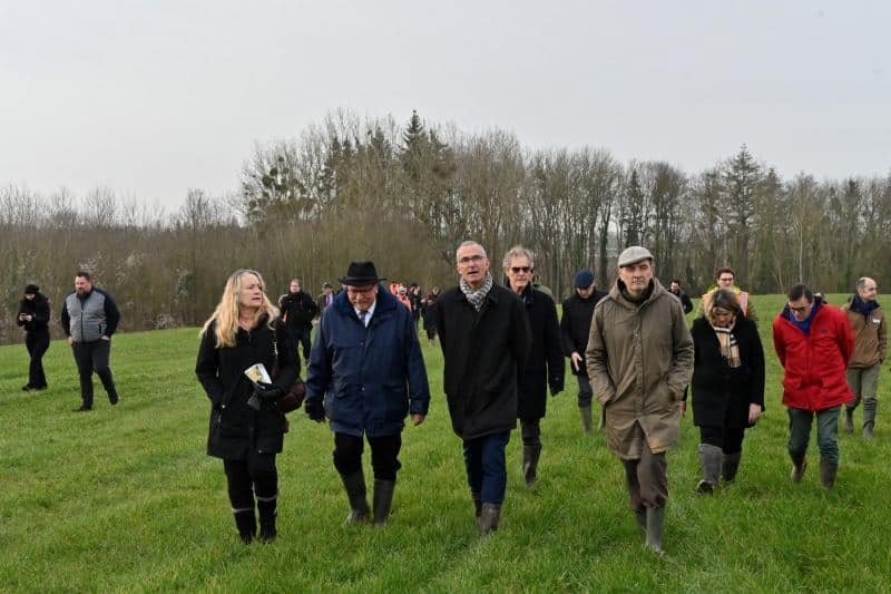 Une visite du site, vers le glacis