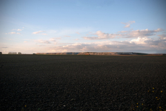 Depuis un chemin qui longe la N2