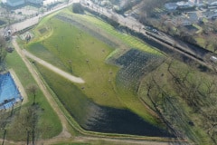 Vue aérienne du site de Porcheville