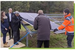 Novembre - Akuo et ECT posent la Première Pierre de la centrale photovoltaïque d'Annet-sur-Marne