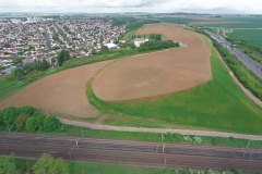 Vue aérienne du site de Louvres