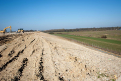 Construction des talus Roissy-en-Brie mars 2021 ©Gil Fornet ECT