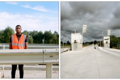 “This is the first security gate. You have to be on the ball to check the trucks at the entrance to the site.”