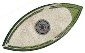 Les Yeux du Ciel une oeuvre de land art d'Antoine Grumbach et ECT