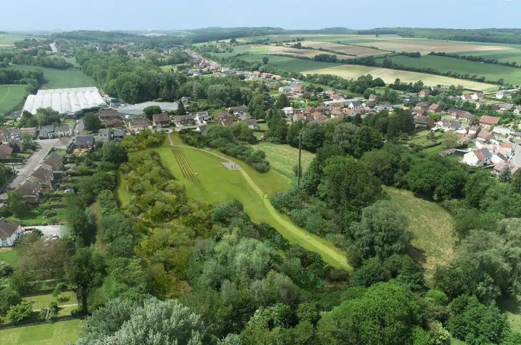 Insertion paysagère du projet de Houdain, Parc Chaussée Brunehaut