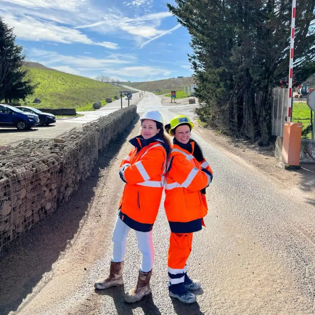 Aurore and Cindy at ECT's Villeneuve-sous-Dammartin site for an internal audit