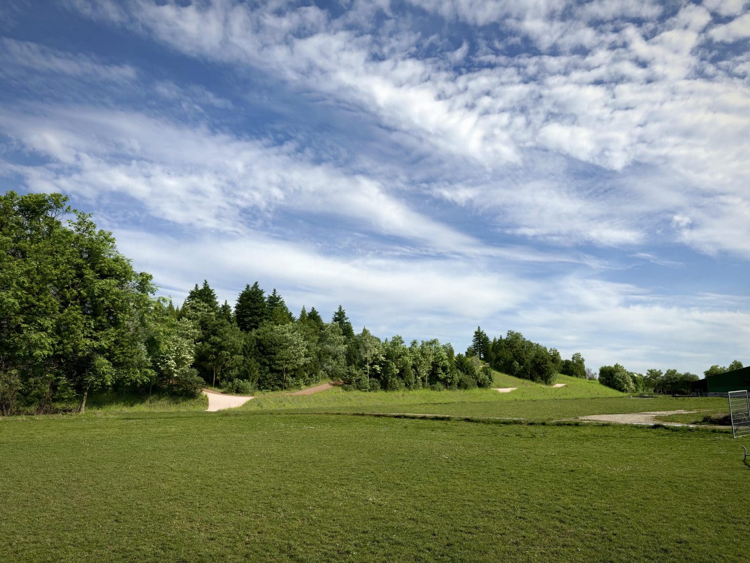 Insertion paysagère, vue du parking