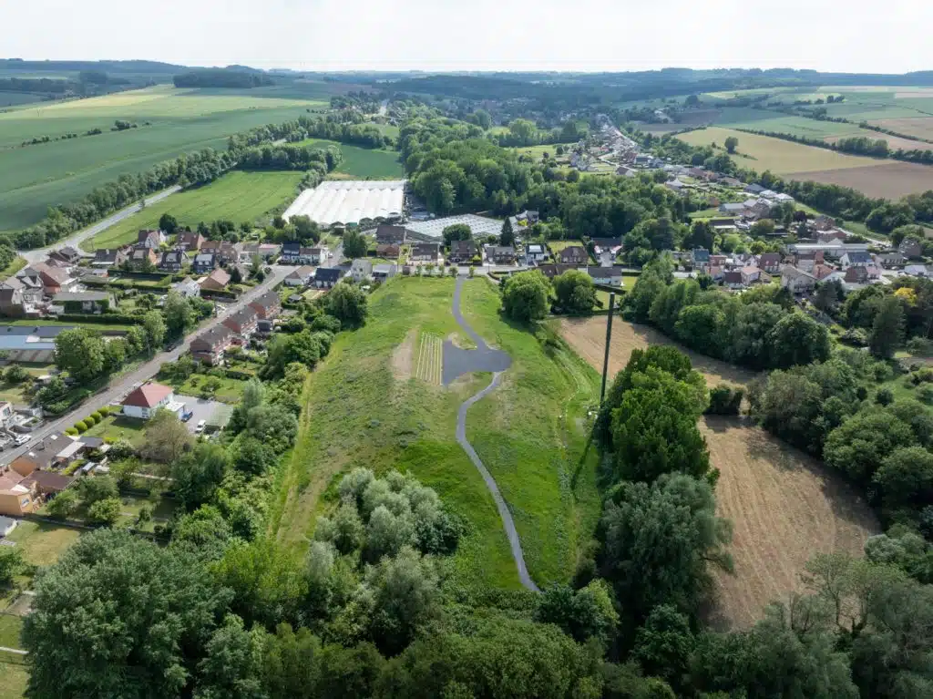Houdain, aménagement du parc de la Chaussée Brunehaut