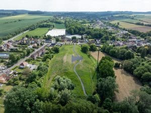 Houdain, aménagement du parc de la Chaussée Brunehaut
