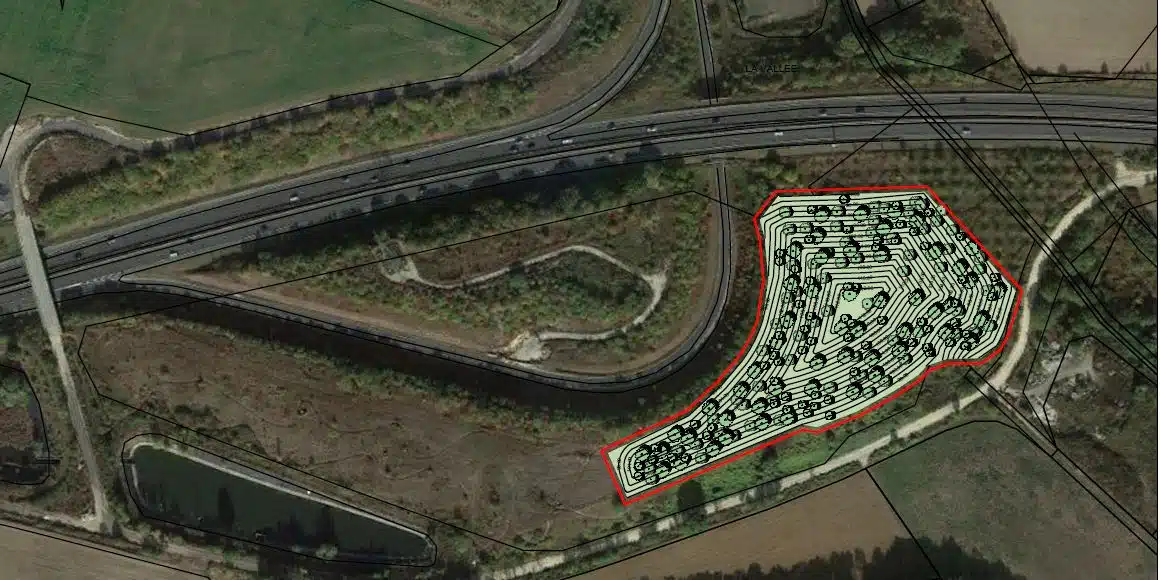 Fontenay-en-Parisis - Plan projet reboisement - zone naturelle