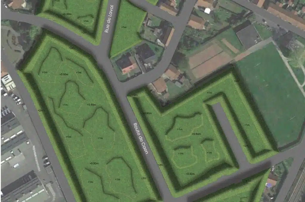 Projet Sallaumines - jarin libre - plan masse