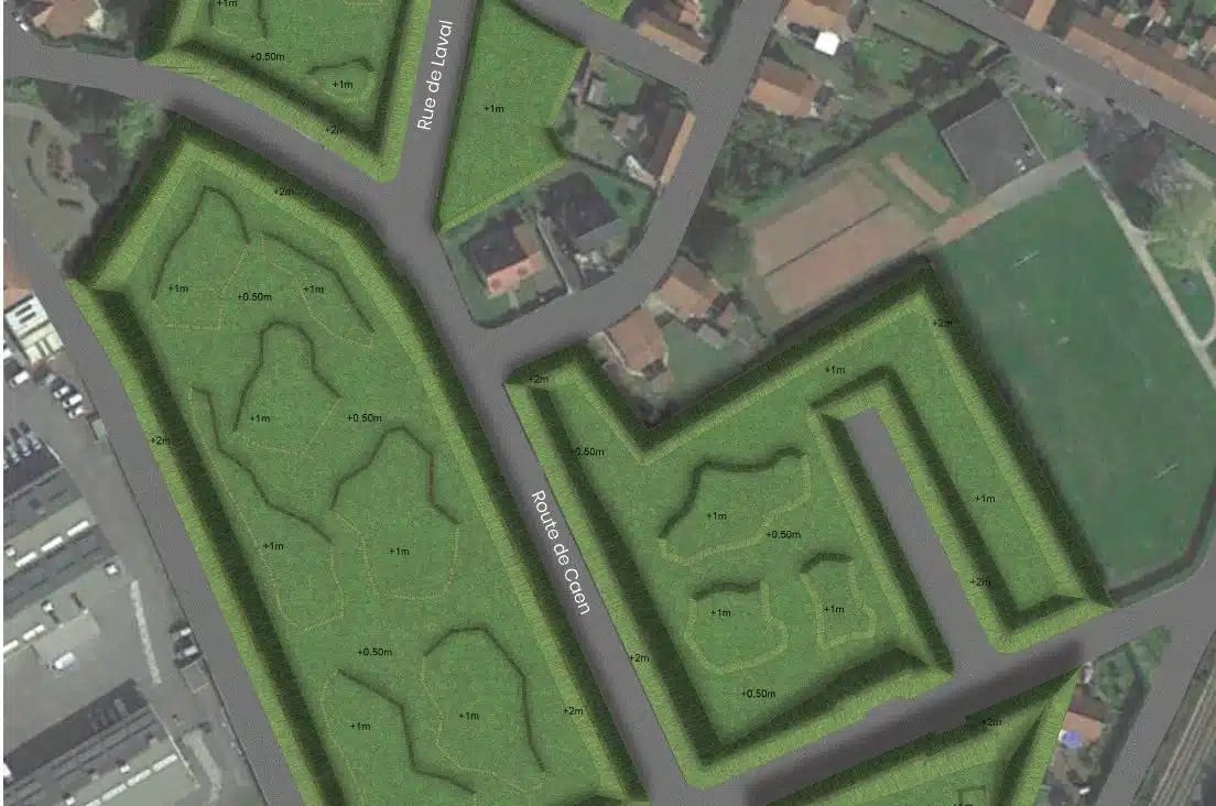 Projet Sallaumines - jarin libre - plan masse