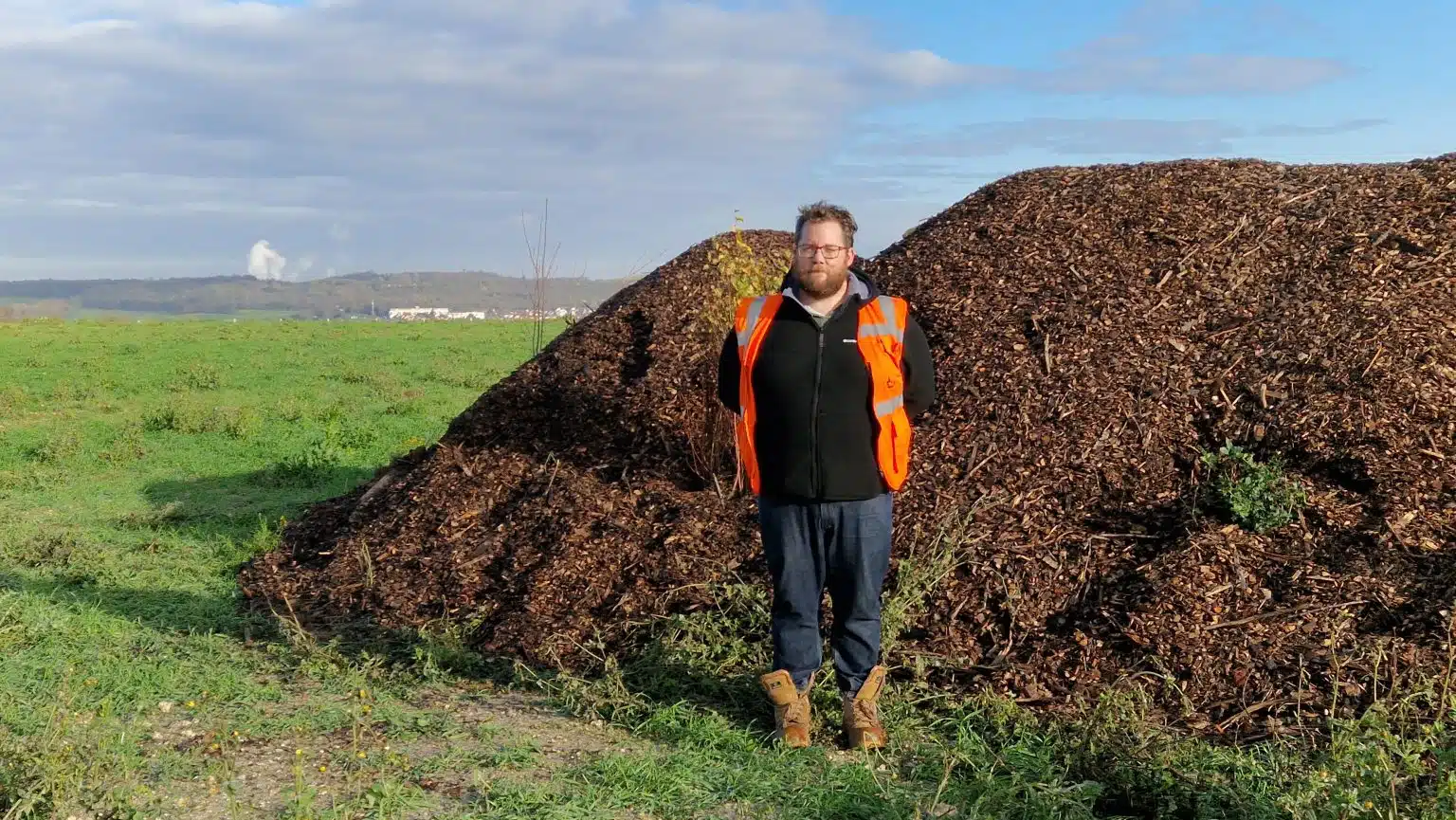 Benjamin Chapeau, conducteur de travaux, équipe espaces verts