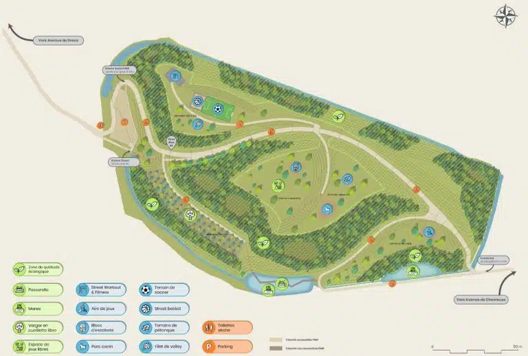 Plan des aménagements